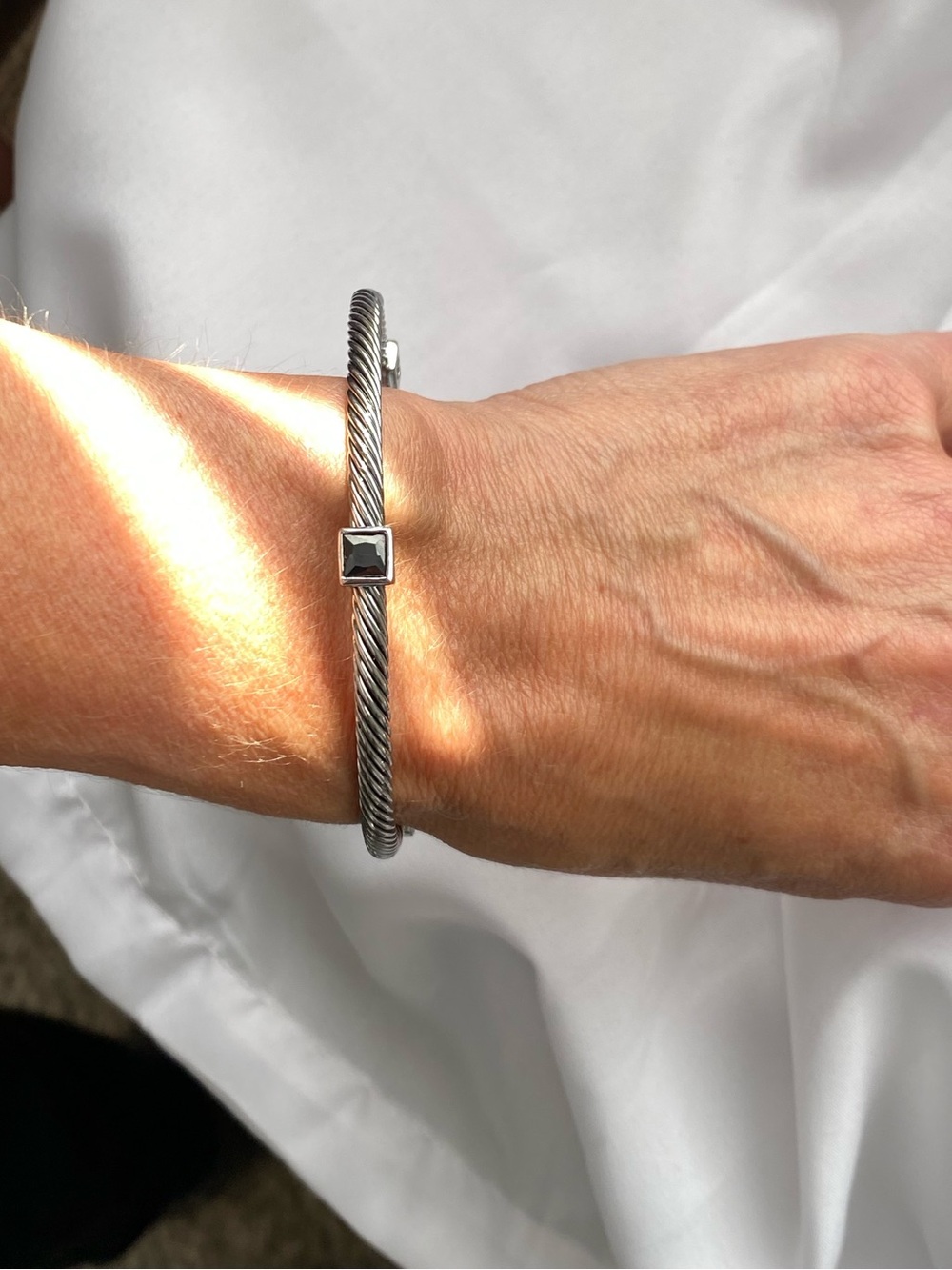 Sterling Cable Twist Bracelet in Silver